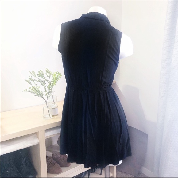 Forever 21 black fit & flare shirt mini dress Small - Picture 5 of 6